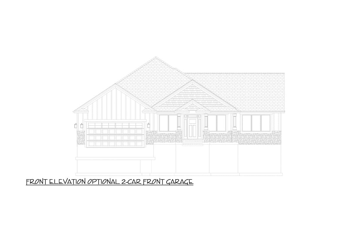 Plan 61374UT: Exclusive Ranch Home Plan with Lower-level 2-Bed Apartment - Image #33 - Craftsman, New American, Ranch