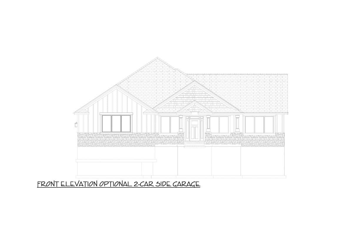 Plan 61374UT: Exclusive Ranch Home Plan with Lower-level 2-Bed Apartment - Image #34 - Craftsman, New American, Ranch