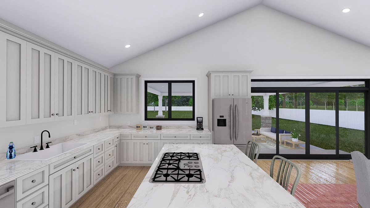 Plan 61374UT: Exclusive Ranch Home Plan with Lower-level 2-Bed Apartment - Image #13 - Craftsman, New American, Ranch