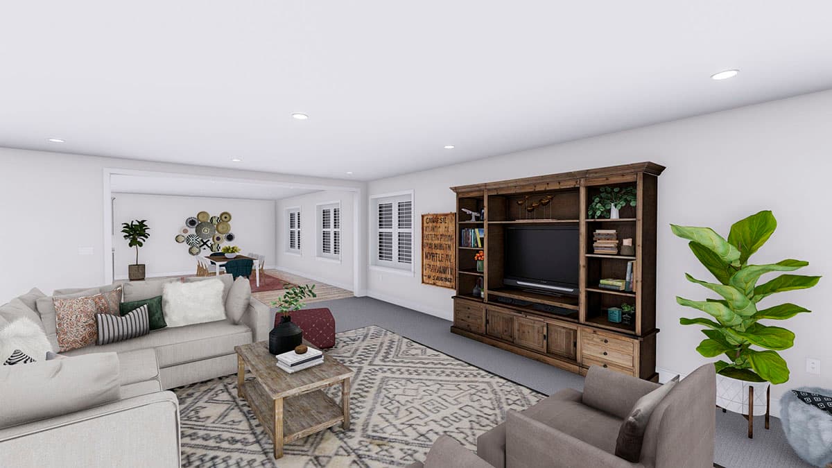 Plan 61374UT: Exclusive Ranch Home Plan with Lower-level 2-Bed Apartment - Image #24 - Craftsman, New American, Ranch