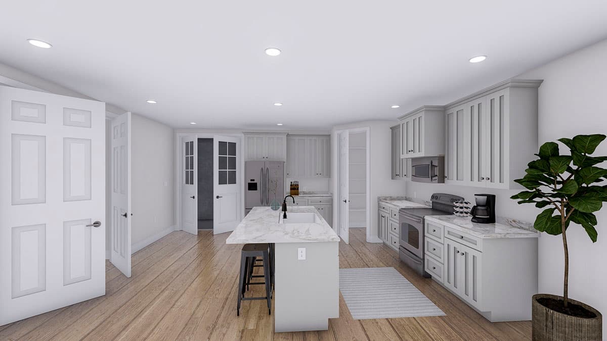 Plan 61374UT: Exclusive Ranch Home Plan with Lower-level 2-Bed Apartment - Image #27 - Craftsman, New American, Ranch