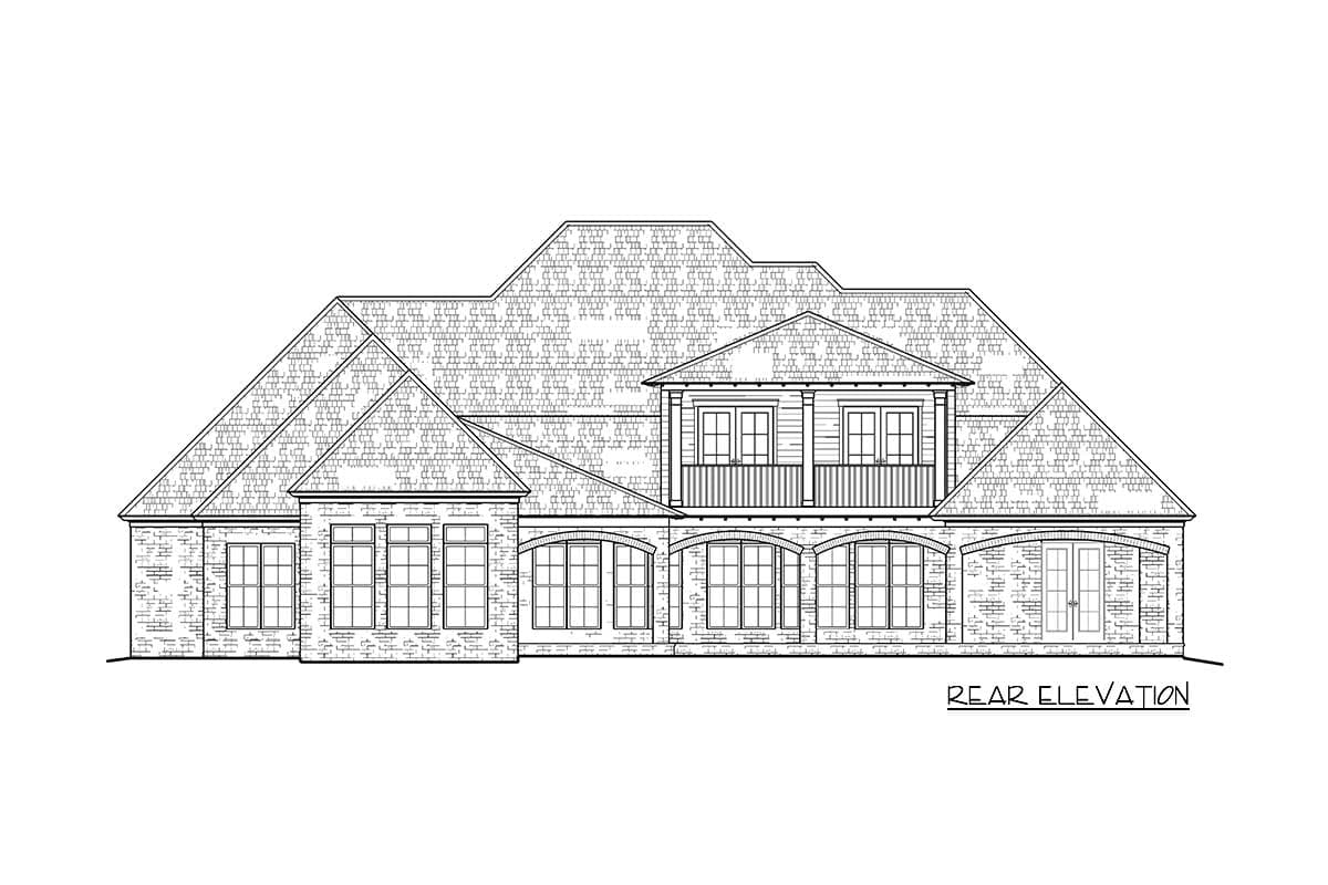 Plan 510187WDY: Exclusive 4-Bed Home Plan with Stacked Front Porch - Image #4 - Southern, Southern Traditional, Traditional