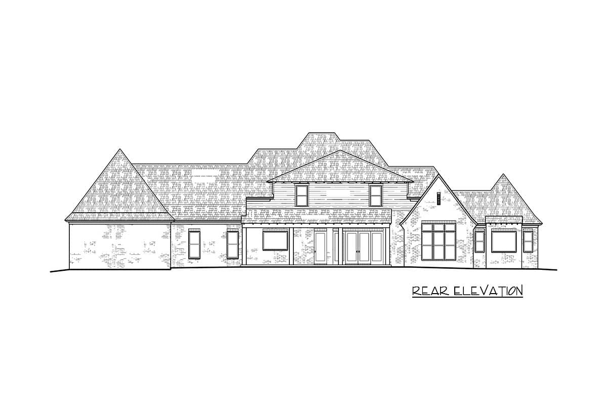 Plan 510188WDY: Exclusive 2-Story Home Plan with Private Master Bedroom - 3742 Sq Ft - Image #4 - European, French Country, Southern, Transitional