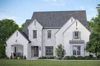 Exclusive 5-Bed European Home Plan with Sunroom