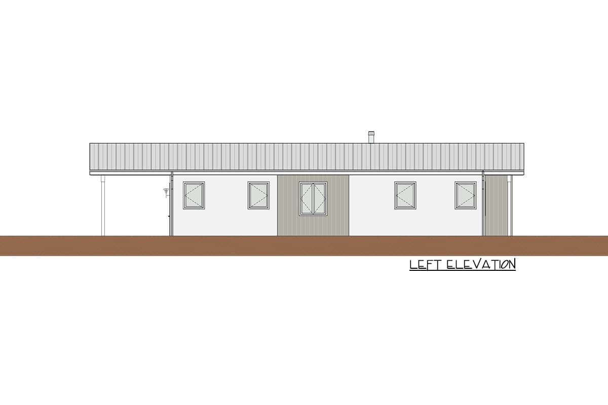 Plan 871010NST: Mid-century Modern House Plan with Southwest Vibe - Image #6 - Mid Century Modern, Modern, Ranch, Southwest
