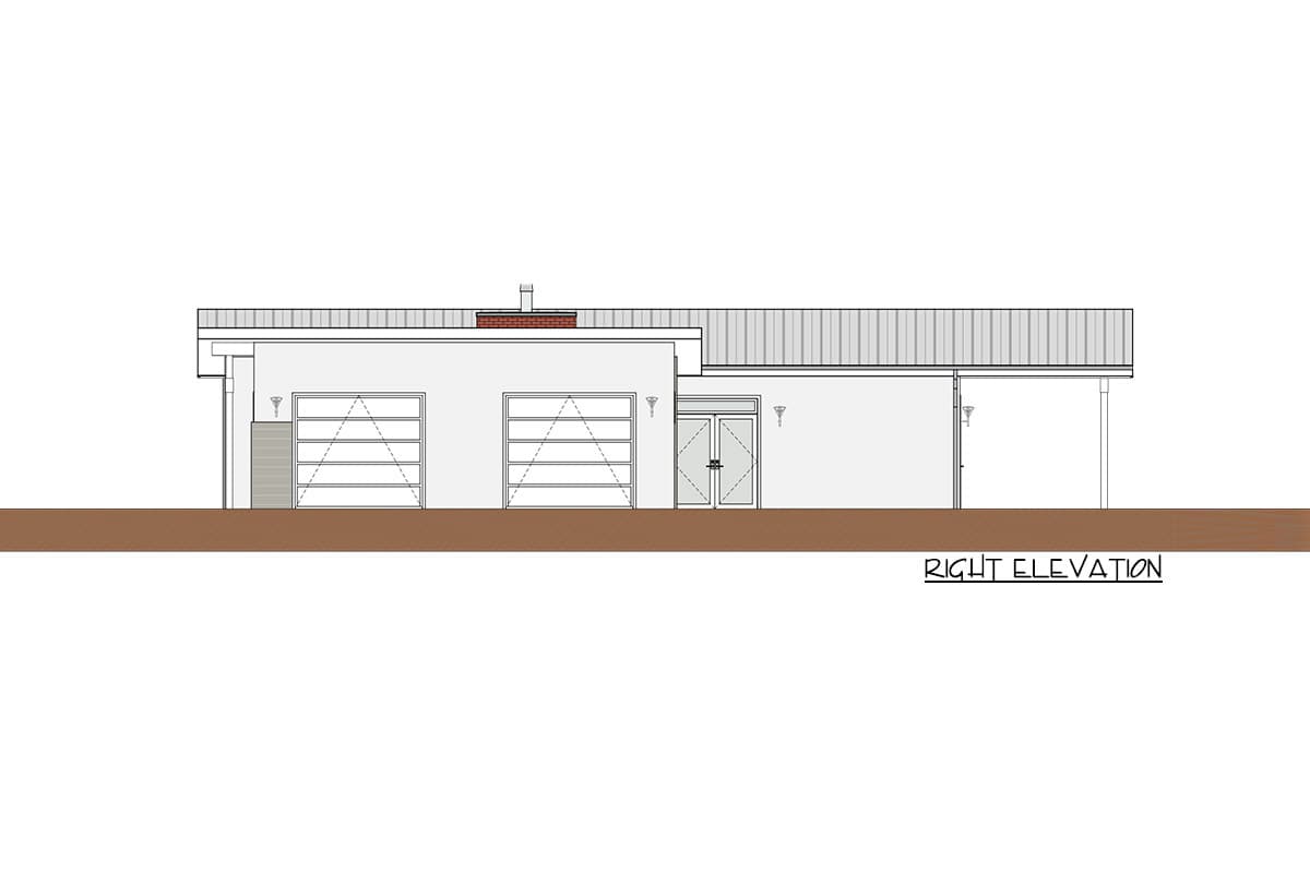 Plan 871010NST: Mid-century Modern House Plan with Southwest Vibe - Image #8 - Mid Century Modern, Modern, Ranch, Southwest