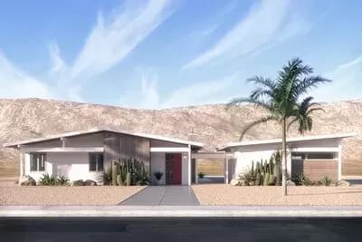 Mid-century Modern House Plan with Southwest Vibe