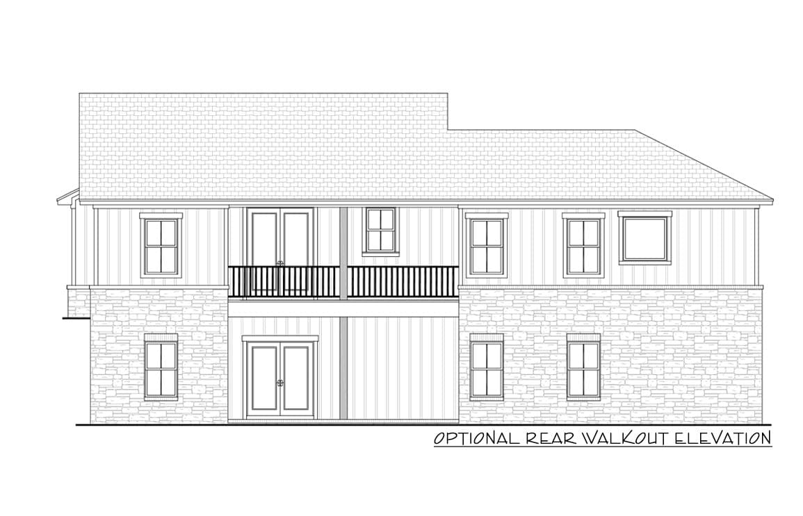 Plan 51855HZ: 3 Bed Texas Farmhouse Plan with Large Walk-in Pantry - 1599 Sq Ft - Image #8 - Cottage, Country, Farmhouse, Hill Country, New American, Ranch, Southern