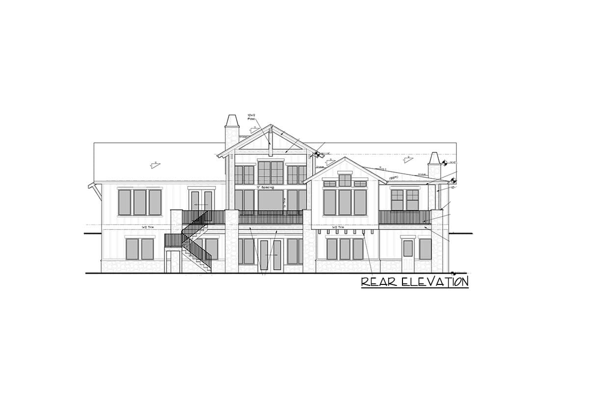 Plan 95111RW: Amazing 3-Bed New American House Plan with 3-Car Garage - 2984 Sq Ft - Image #21 - Country, Craftsman, Modern Farmhouse, Mountain, New American, Northwest