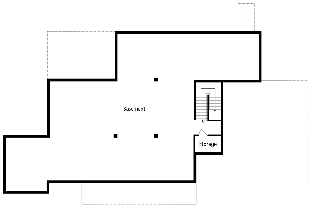 Plan 33236ZR: Modern Farmhouse with 3 Bedrooms and a First Floor Studio or Home Office - Floor Plan - Basement Unfinished - Country, Farmhouse, Modern Farmhouse, New American, Southern