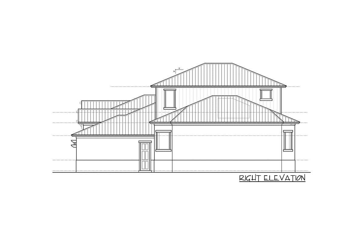 Plan 33239ZR: 4-Bed Coastal Contemporary House Plan with Butler's Pantry and Covered Lanai - Image #5 - Coastal, Coastal Contemporary, Contemporary, Craftsman, Florida-Style, New American, Southern