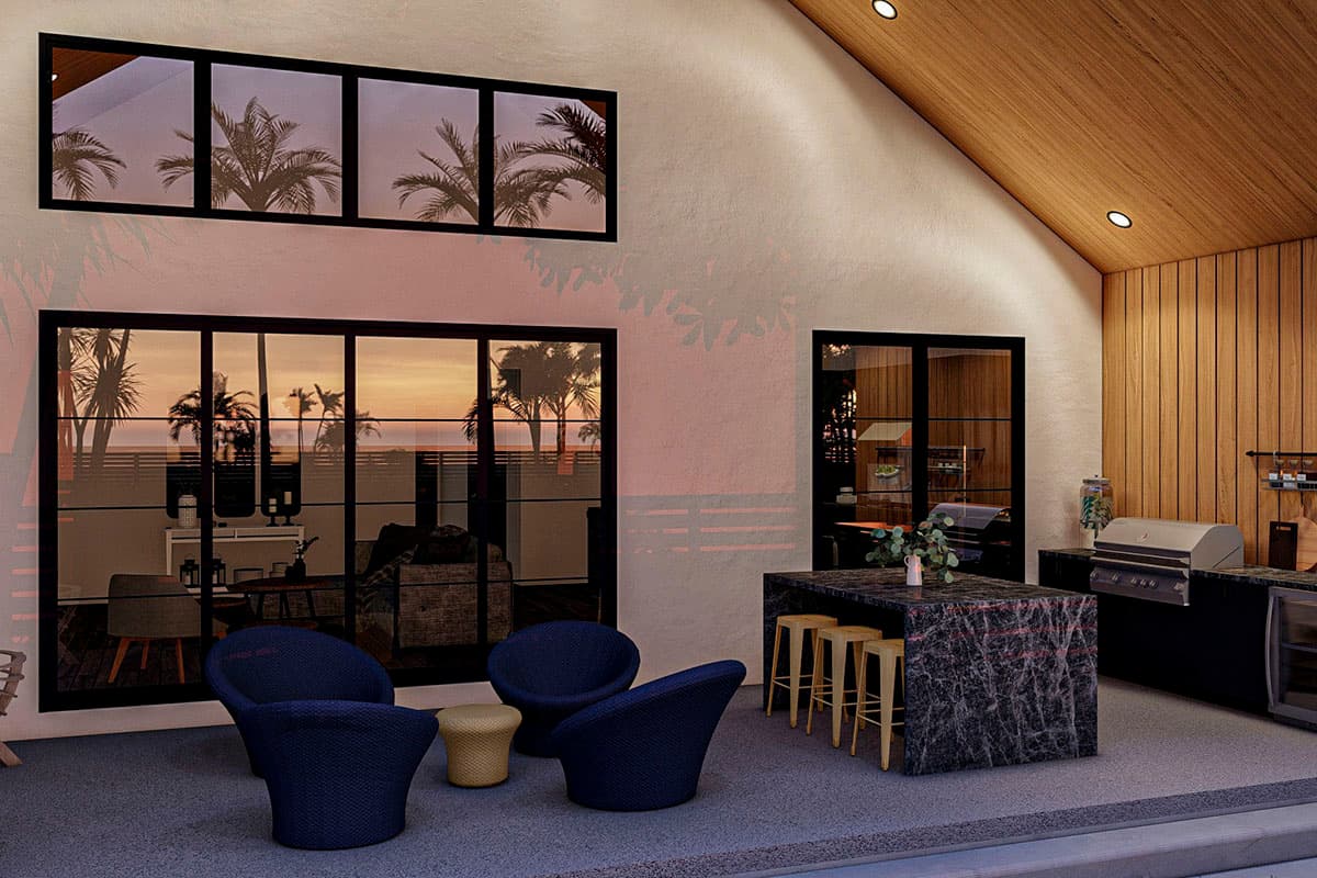 Plan 62325DJ: Scandinavian-Style House Plan with Pull-through 2-Car Garage - 1499 Sq Ft - Image #10 - Contemporary, Mid Century Modern, Modern, Ranch, Scandinavian, Southern, Southwest