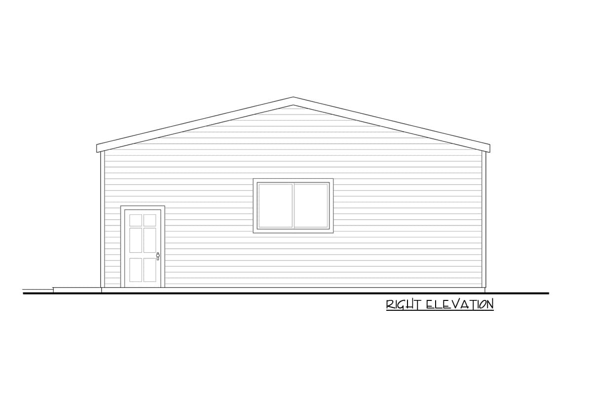 Plan 720015DA: Simple and Functional 2-Car Detached Garage - Image #4 - Traditional