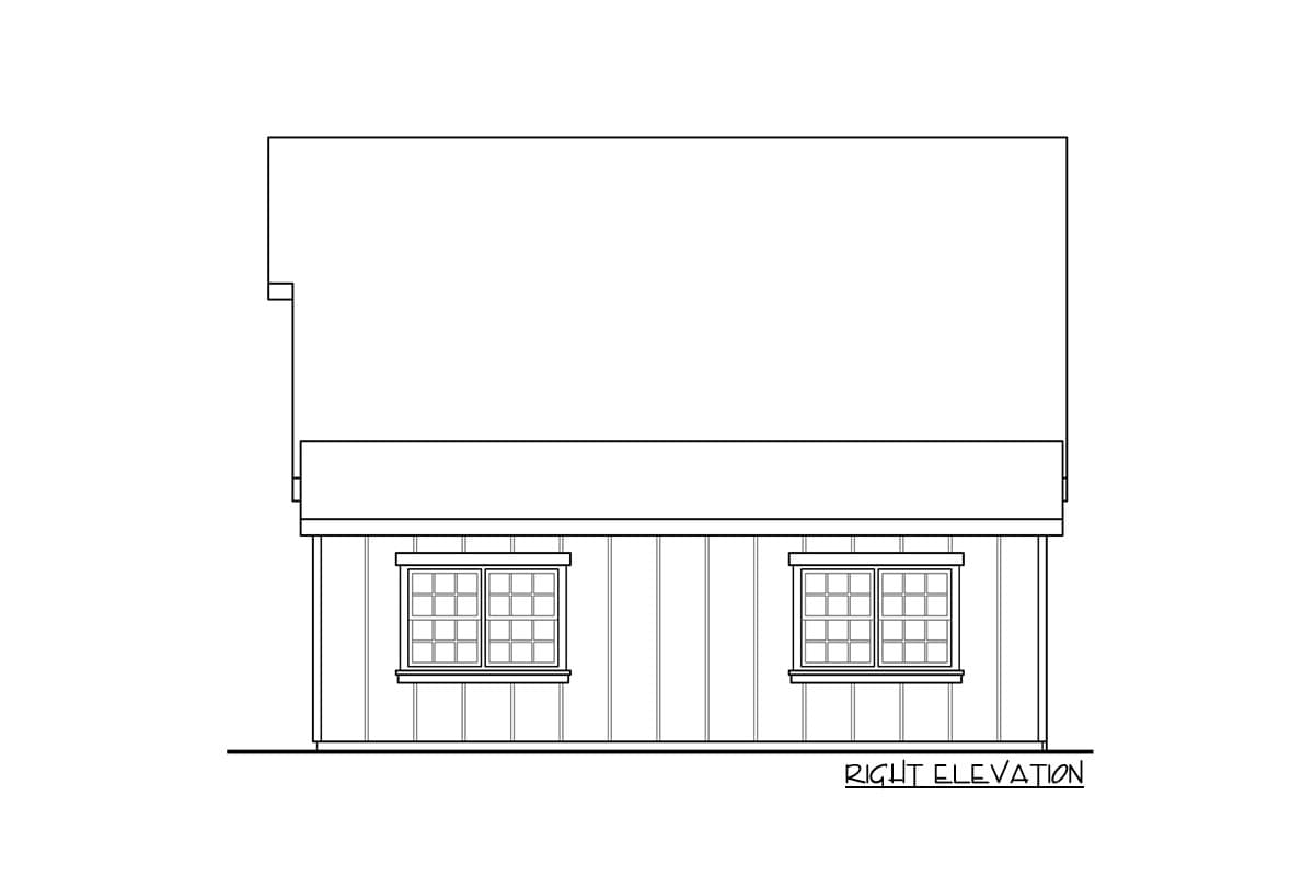 Plan 720017DA: Barnodiminium-like Garage with Side Porch and Attic Access - Image #4 - Barndominium, Craftsman