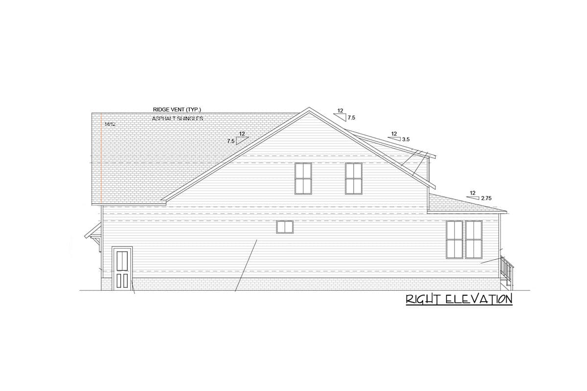 Plan 260006RVC: 4-Bed Modern Farmhouse with Large Functional Shed Dormer - Image #6 - Country, Craftsman, Modern Farmhouse, New American
