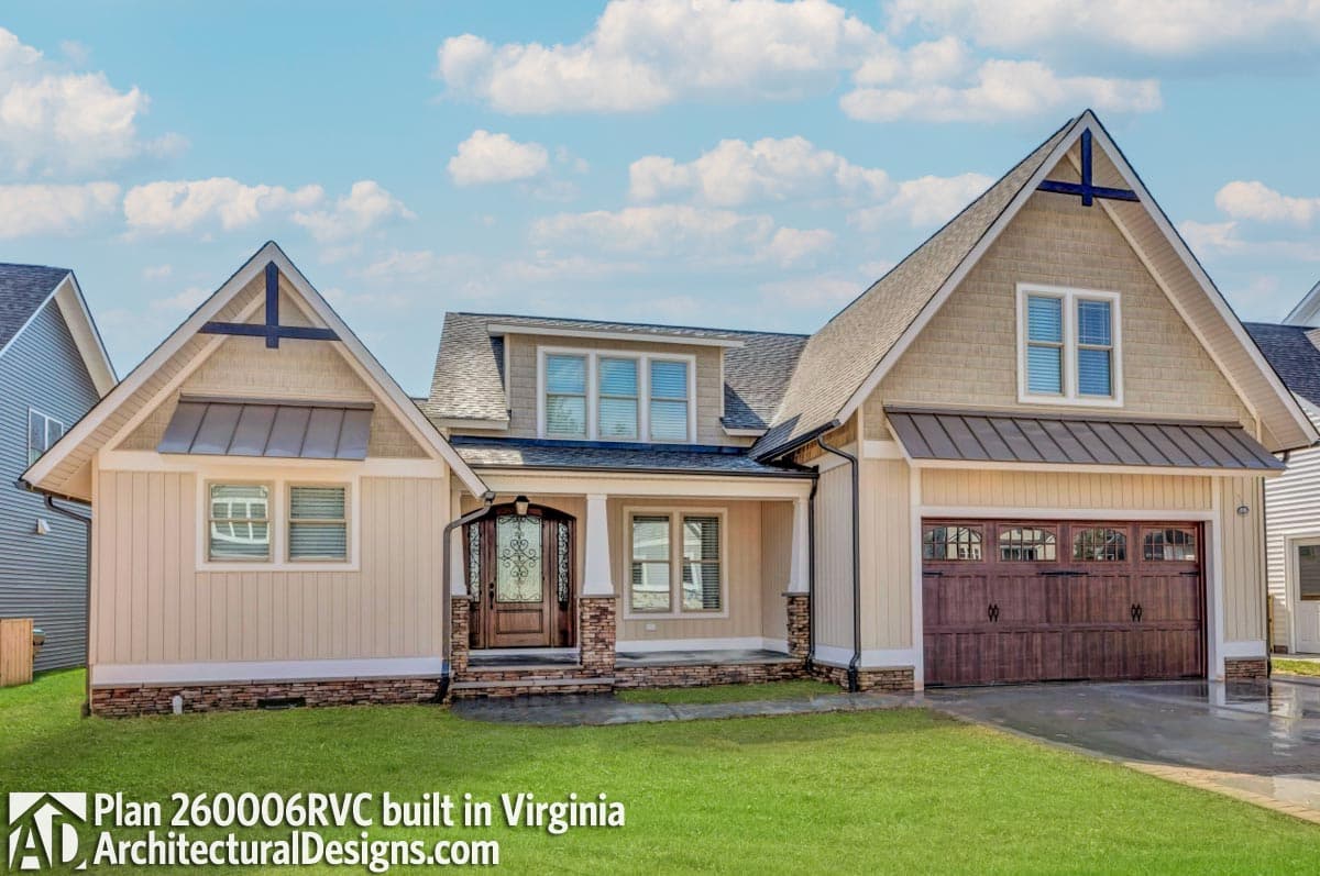 build gallery item - Modern Farmhouse House Plan 260006RVC Comes to Life in Virginia