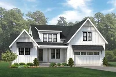 4-Bed Modern Farmhouse with Large Functional Shed Dormer