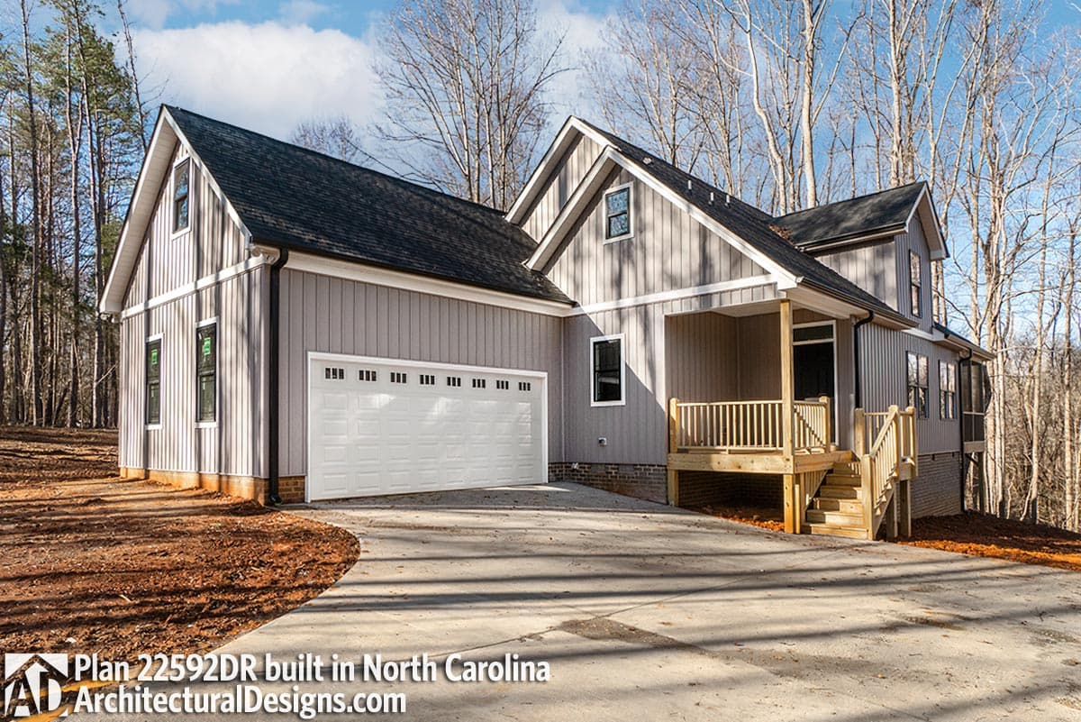 build gallery item - House Plan 22592DR Comes to Life in North Carolina