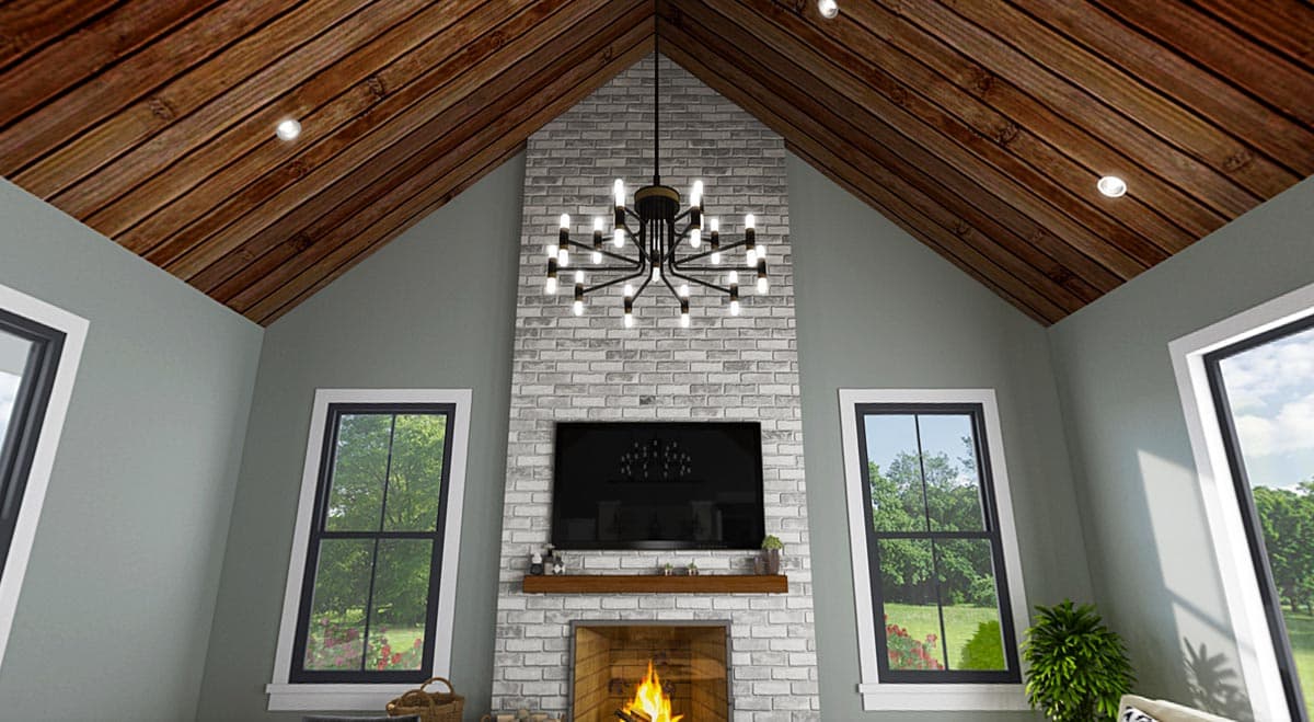 Plan 69770AM: One-Story New American Home Plan with Bedrooms Off To One Side - 2451 Sq Ft - Image #6 - Country, Craftsman, New American, Ranch