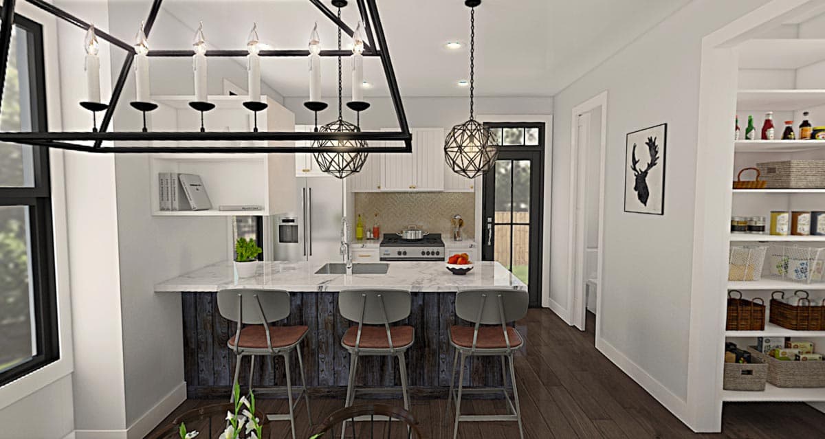 Plan 69771AM: Rustic 2-story Tiny Home Plan with Optional 1-Car Garage - Image #6 - Cottage, Country, Rustic, Vacation