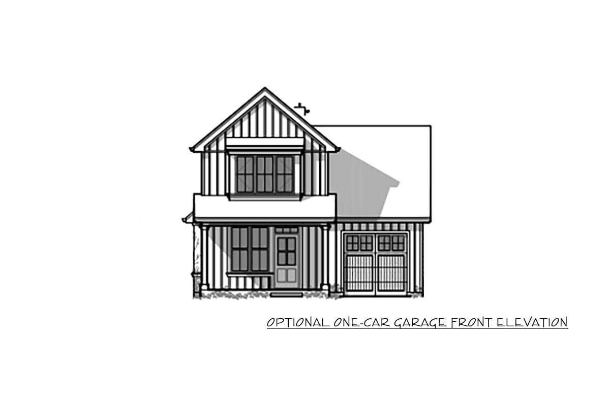 Plan 69771AM: Rustic 2-story Tiny Home Plan with Optional 1-Car Garage - Image #8 - Cottage, Country, Rustic, Vacation