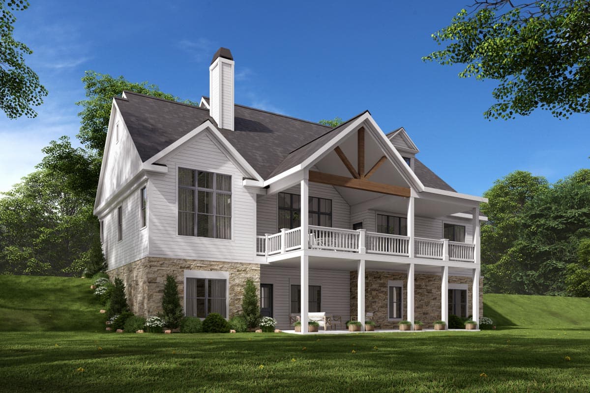 Plan 710380BTZ: Modern Farmhouse Plan with Vaulted Family Room and Home Office Potential - Image #5 - Craftsman, Farmhouse, Modern Farmhouse, New American, Southern