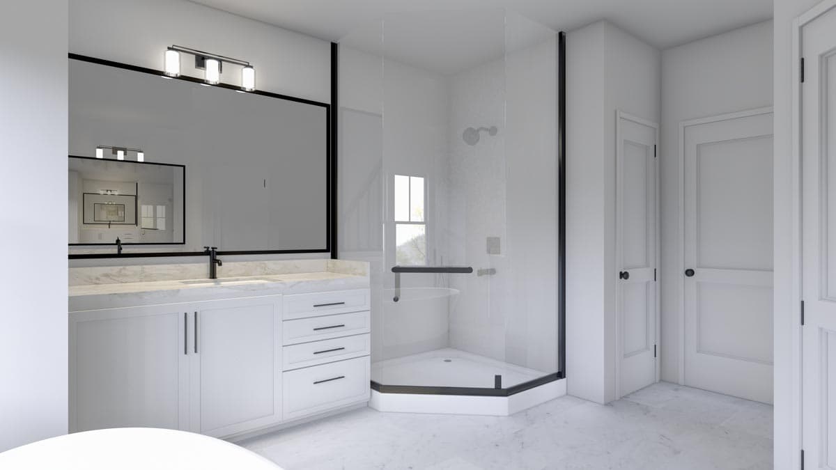 Plan 710380BTZ: Modern Farmhouse Plan with Vaulted Family Room and Home Office Potential - Image #10 - Craftsman, Farmhouse, Modern Farmhouse, New American, Southern