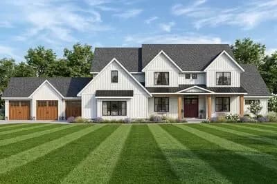 Two-story Modern Farmhouse Plan with Optional Lower-level Guest Suite