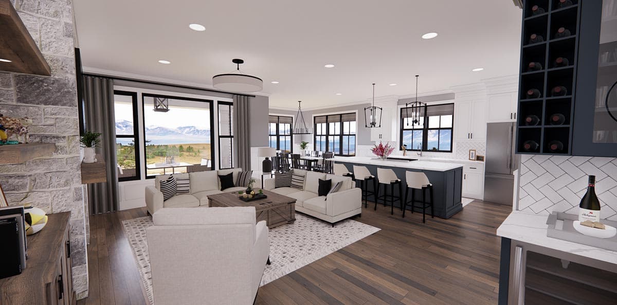 Plan 14700RK: Narrow Modern Farmhouse Plan with Home Office and Laundry On Both Floors - Image #14 - Country, Craftsman, Modern Farmhouse, New American