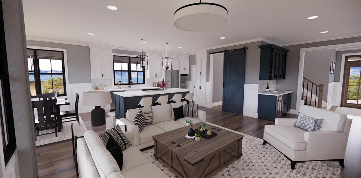 Plan 14700RK: Narrow Modern Farmhouse Plan with Home Office and Laundry On Both Floors - Image #15 - Country, Craftsman, Modern Farmhouse, New American