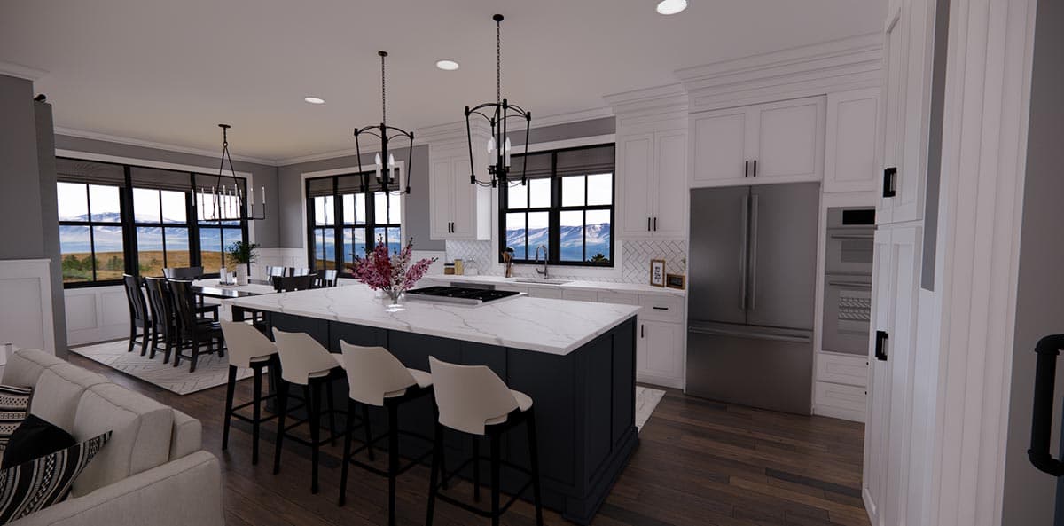 Plan 14700RK: Narrow Modern Farmhouse Plan with Home Office and Laundry On Both Floors - Image #18 - Country, Craftsman, Modern Farmhouse, New American