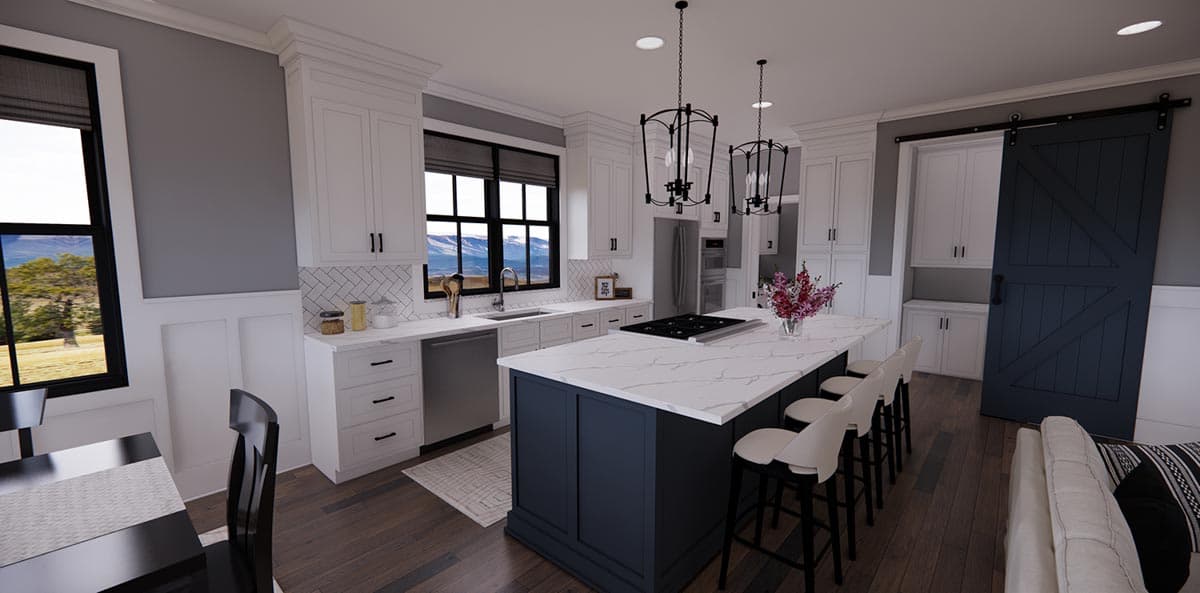 Plan 14700RK: Narrow Modern Farmhouse Plan with Home Office and Laundry On Both Floors - Image #19 - Country, Craftsman, Modern Farmhouse, New American