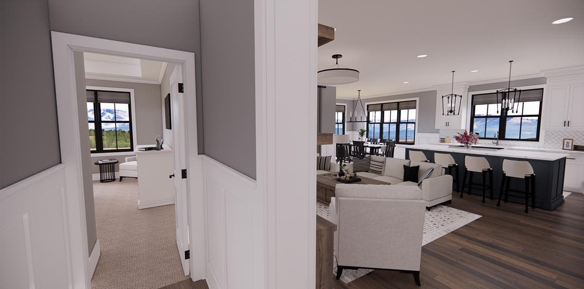 Plan 14700RK: Narrow Modern Farmhouse Plan with Home Office and Laundry On Both Floors - Image #25 - Country, Craftsman, Modern Farmhouse, New American