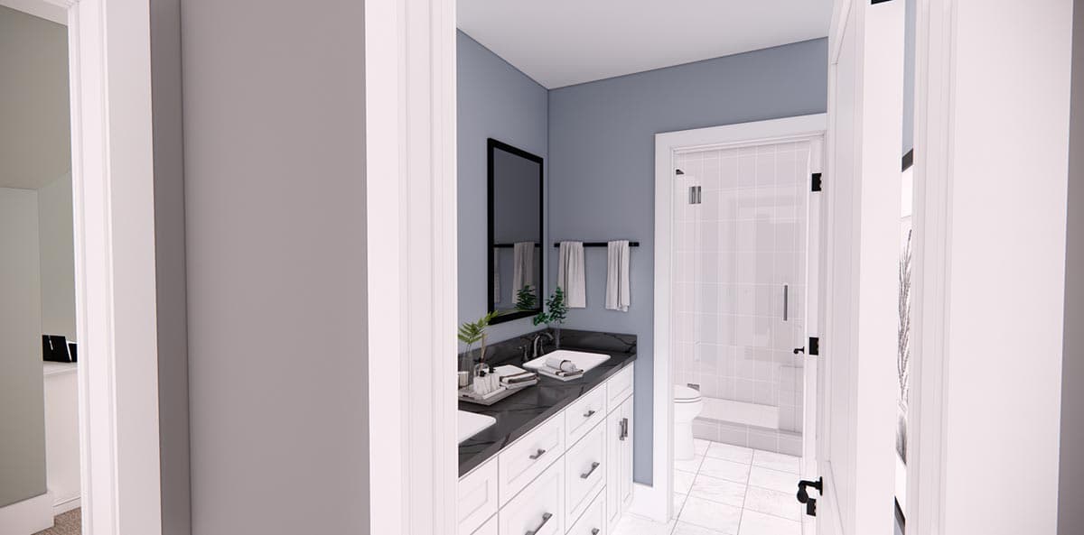 Plan 14700RK: Narrow Modern Farmhouse Plan with Home Office and Laundry On Both Floors - Image #38 - Country, Craftsman, Modern Farmhouse, New American