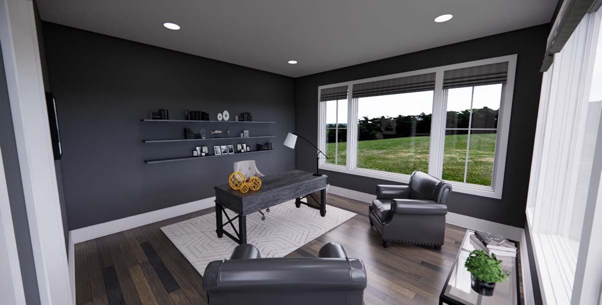 Plan 14702RK: 4-Bed New American Home Plan with a Home Office and Two Laundry Rooms - Image #15 - Craftsman, New American