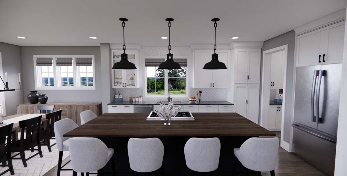 Plan 14702RK: 4-Bed New American Home Plan with a Home Office and Two Laundry Rooms - Image #18 - Craftsman, New American
