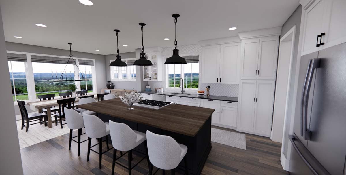 Plan 14702RK: 4-Bed New American Home Plan with a Home Office and Two Laundry Rooms - Image #19 - Craftsman, New American