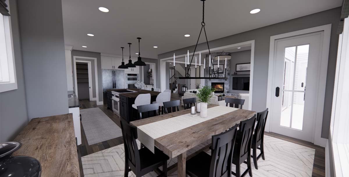 Plan 14702RK: 4-Bed New American Home Plan with a Home Office and Two Laundry Rooms - Image #21 - Craftsman, New American