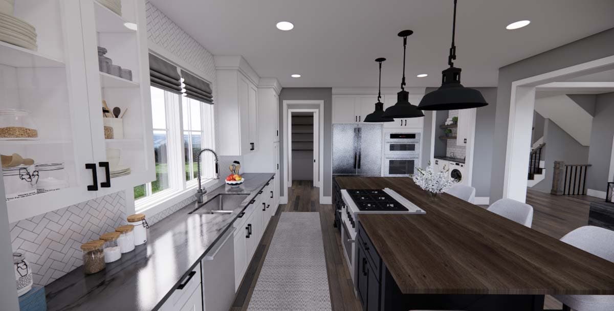 Plan 14702RK: 4-Bed New American Home Plan with a Home Office and Two Laundry Rooms - Image #22 - Craftsman, New American
