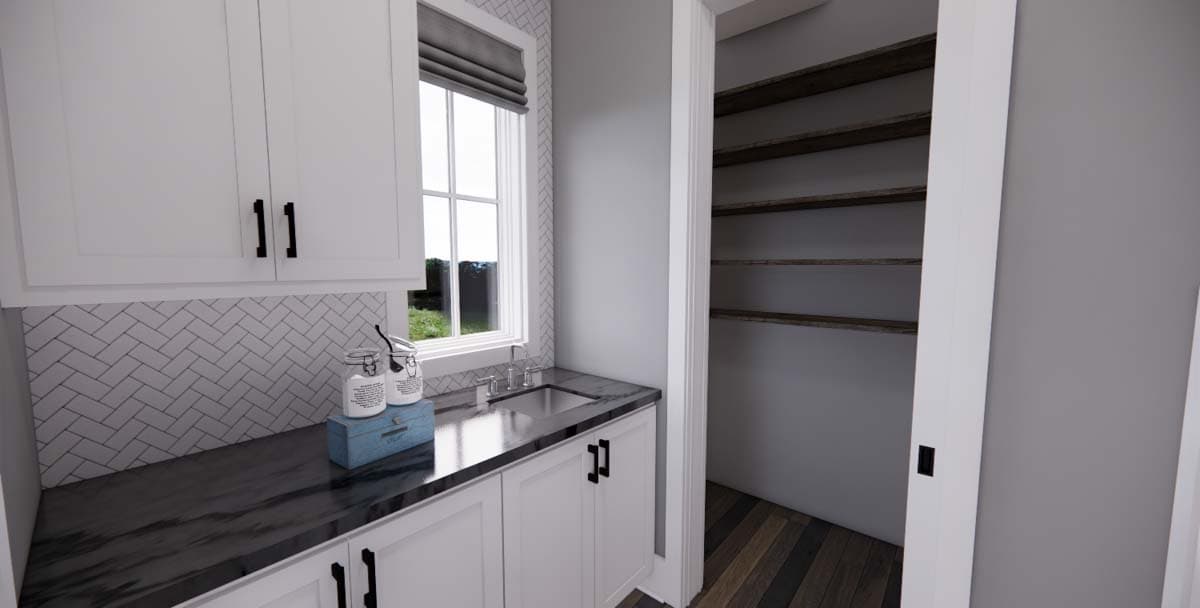 Plan 14702RK: 4-Bed New American Home Plan with a Home Office and Two Laundry Rooms - Image #23 - Craftsman, New American