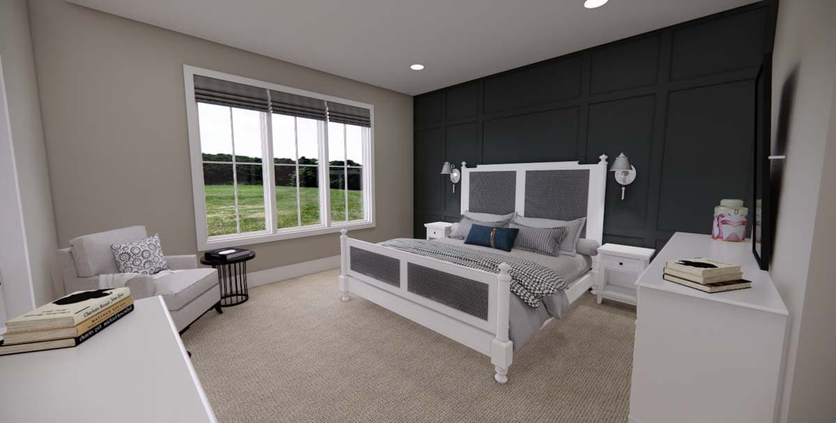 Plan 14702RK: 4-Bed New American Home Plan with a Home Office and Two Laundry Rooms - Image #27 - Craftsman, New American