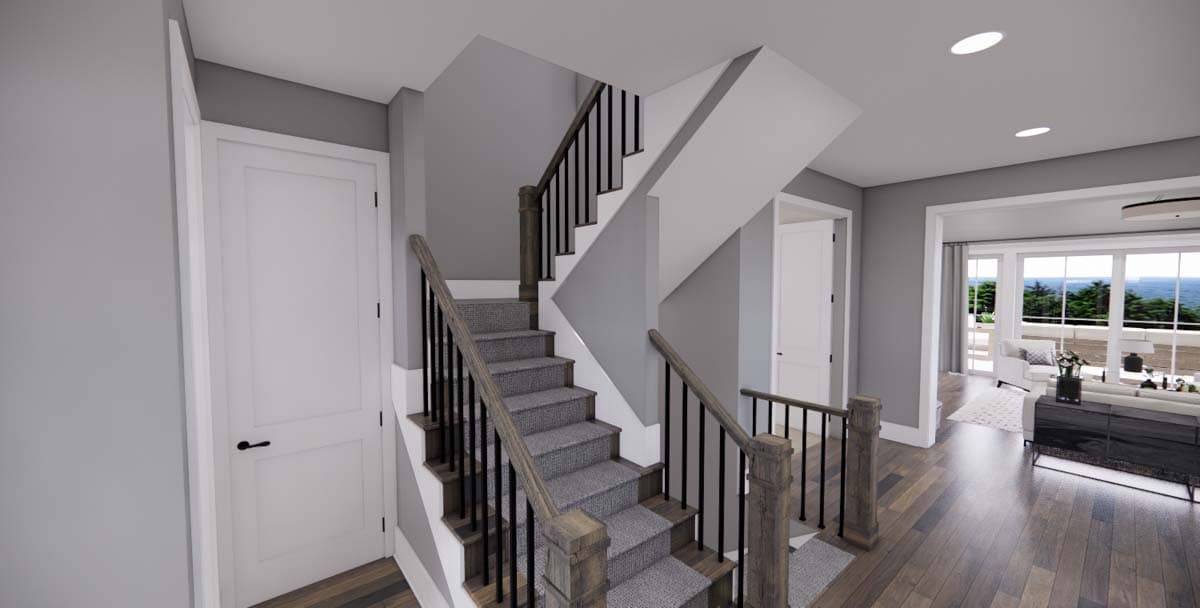 Plan 14702RK: 4-Bed New American Home Plan with a Home Office and Two Laundry Rooms - Image #33 - Craftsman, New American