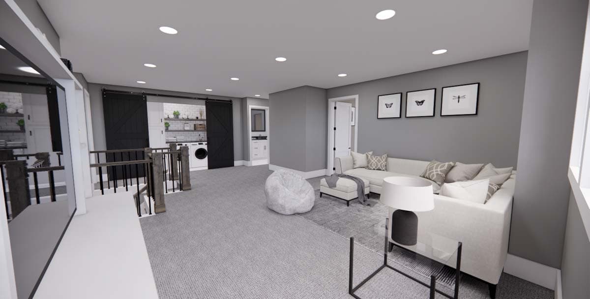 Plan 14702RK: 4-Bed New American Home Plan with a Home Office and Two Laundry Rooms - Image #36 - Craftsman, New American
