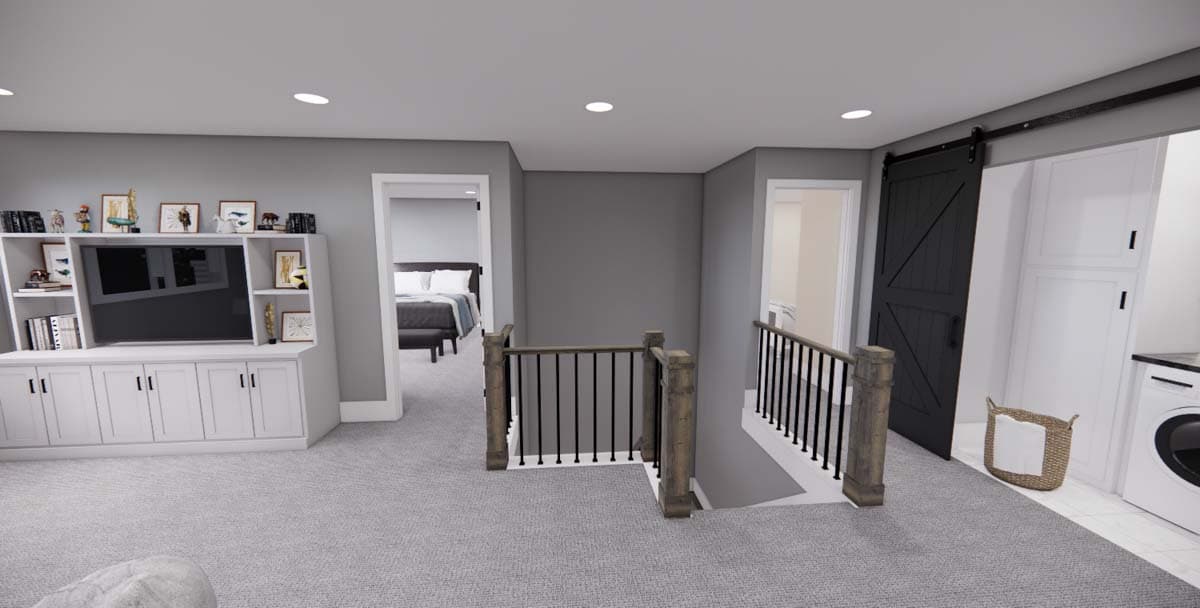 Plan 14702RK: 4-Bed New American Home Plan with a Home Office and Two Laundry Rooms - Image #37 - Craftsman, New American