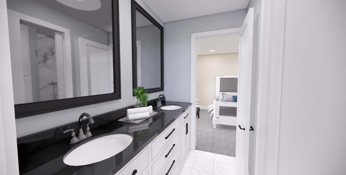 Plan 14702RK: 4-Bed New American Home Plan with a Home Office and Two Laundry Rooms - Image #40 - Craftsman, New American