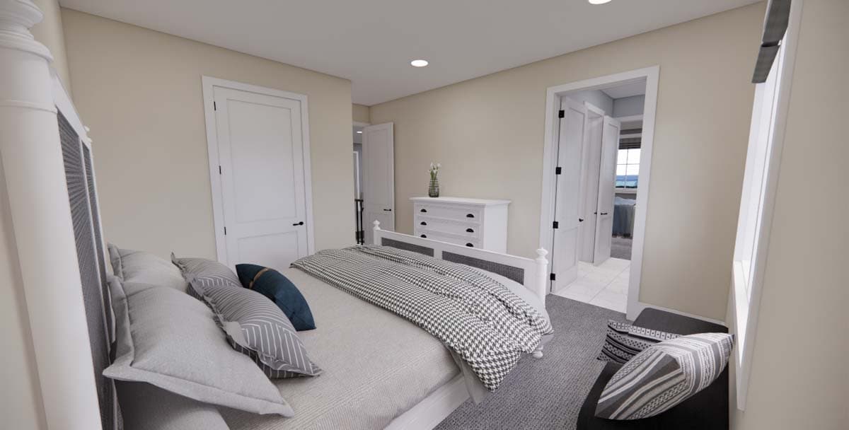 Plan 14702RK: 4-Bed New American Home Plan with a Home Office and Two Laundry Rooms - Image #43 - Craftsman, New American