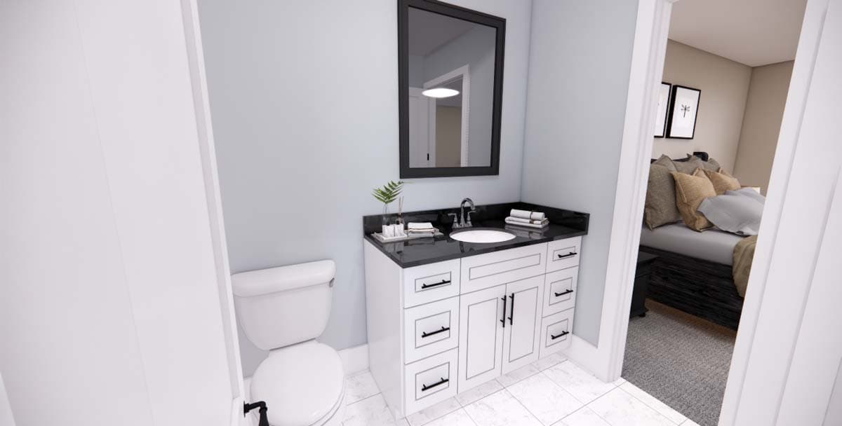 Plan 14702RK: 4-Bed New American Home Plan with a Home Office and Two Laundry Rooms - Image #46 - Craftsman, New American
