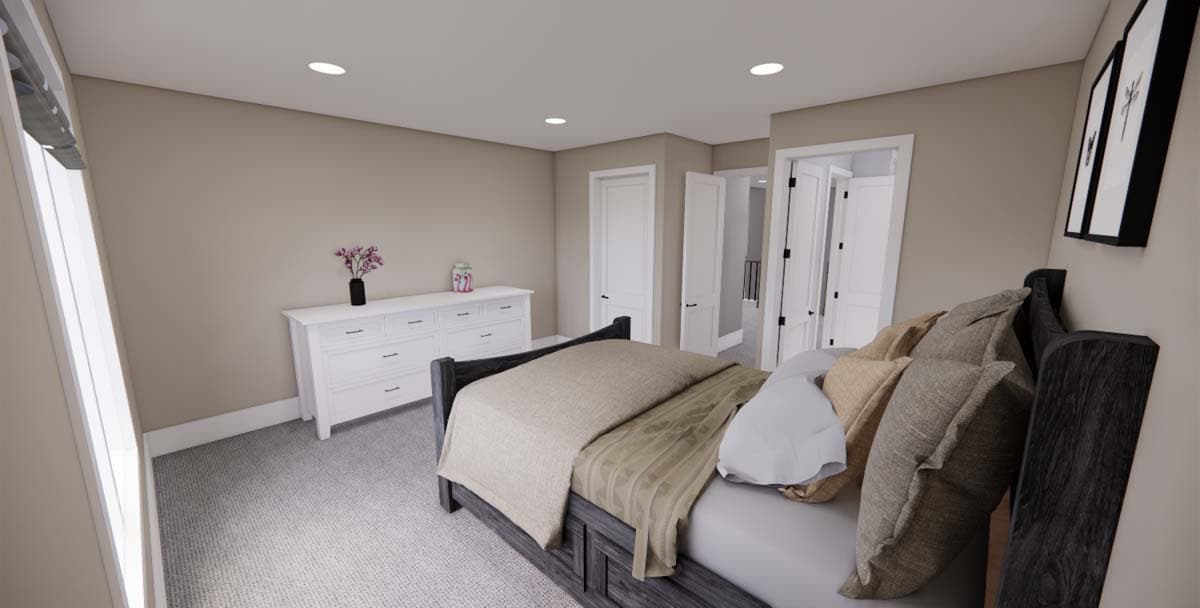 Plan 14702RK: 4-Bed New American Home Plan with a Home Office and Two Laundry Rooms - Image #48 - Craftsman, New American