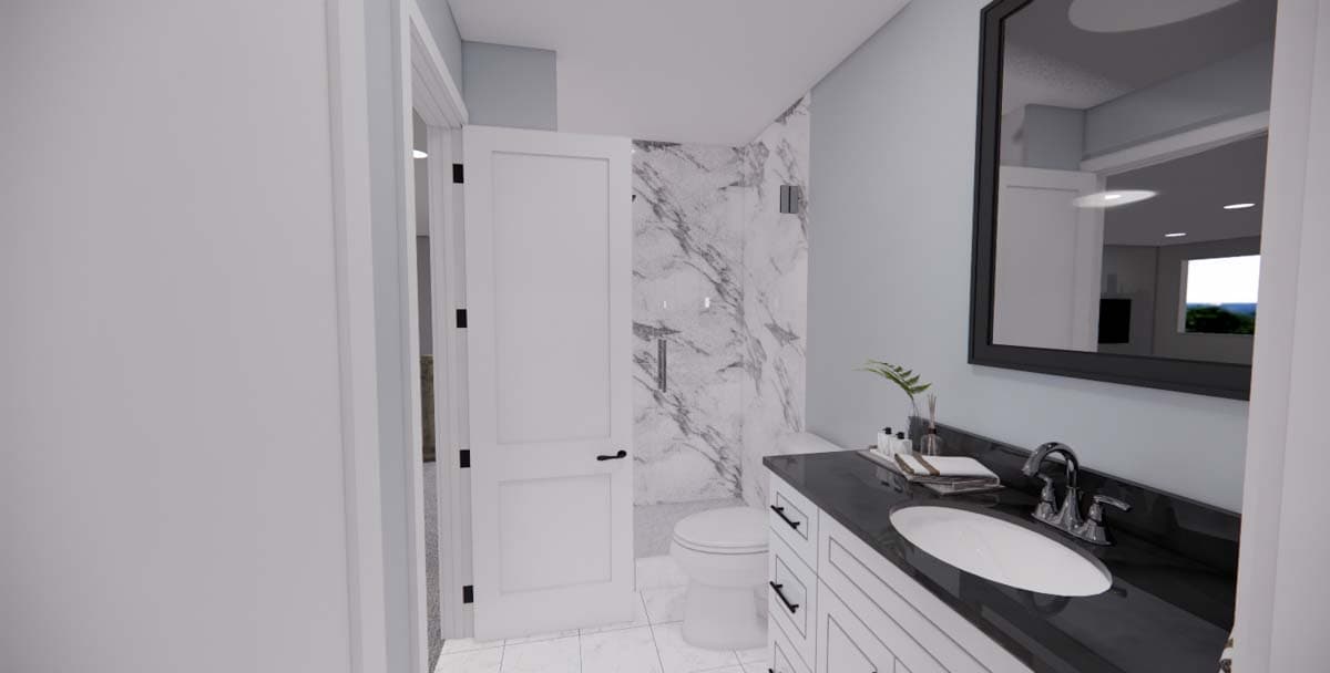 Plan 14702RK: 4-Bed New American Home Plan with a Home Office and Two Laundry Rooms - Image #49 - Craftsman, New American