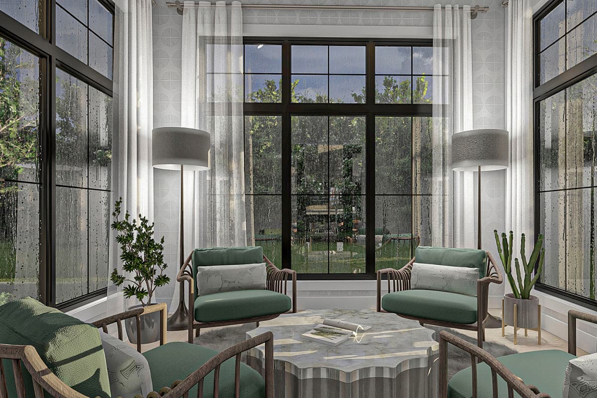 Plan 62329DJ: Magnificent Modern Farmhouse Plan with Sunroom and 2-Story Great Room - Image #12 - Country, Farmhouse, Modern Farmhouse, New American